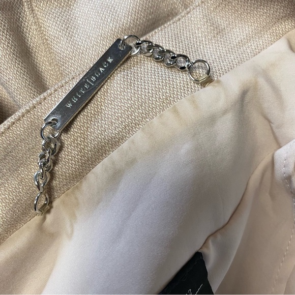 White House Black Market beige double breasted short sleeve button blazer 12 - Picture 15 of 15